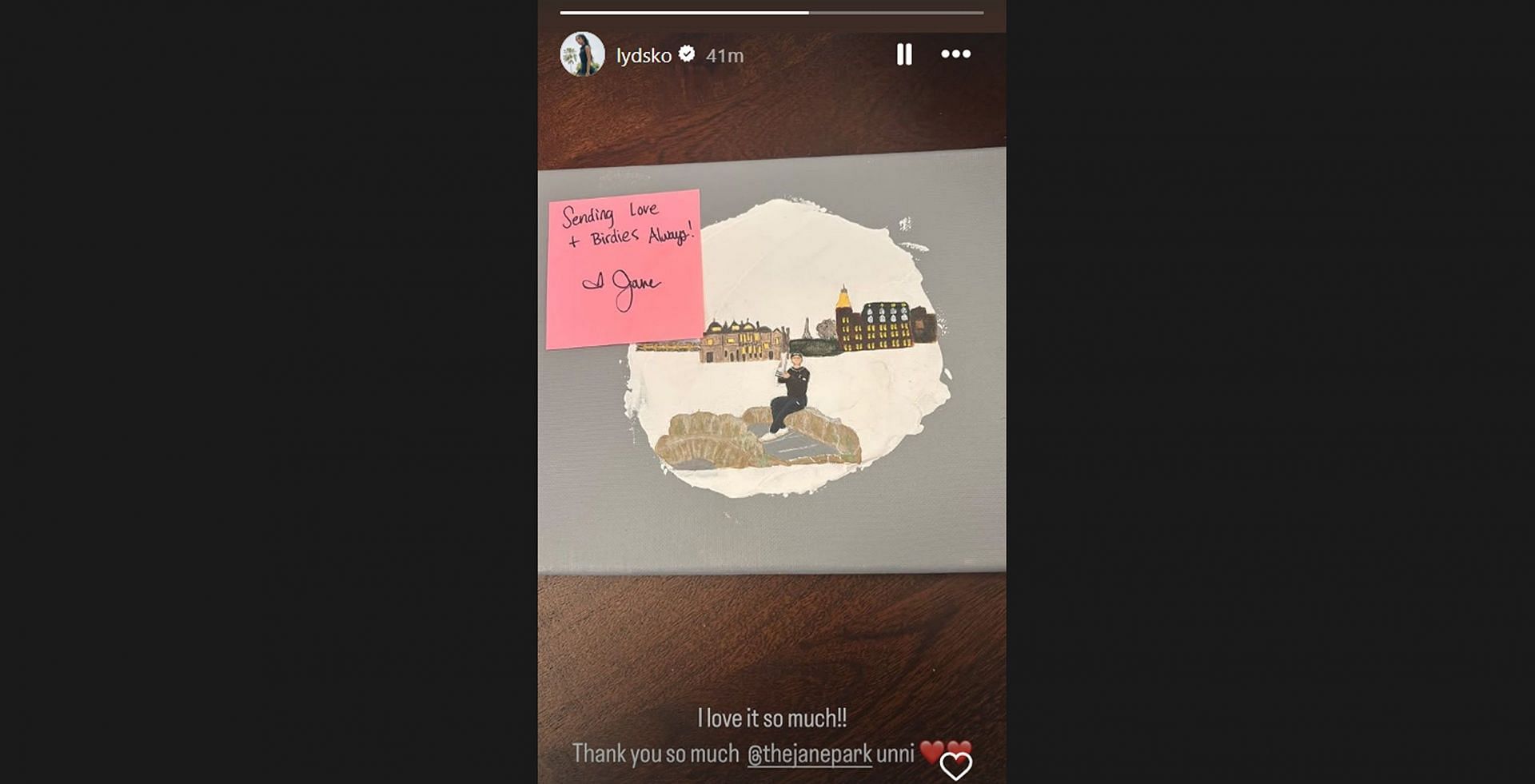 Lydia Ko reveals special heartwarming gift from ex-LPGA player in latest IG post/@lydsko